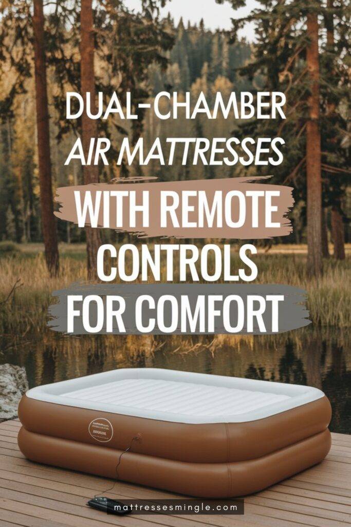 Dual-Chamber Air Mattresses with Remote Controls for User Convenience