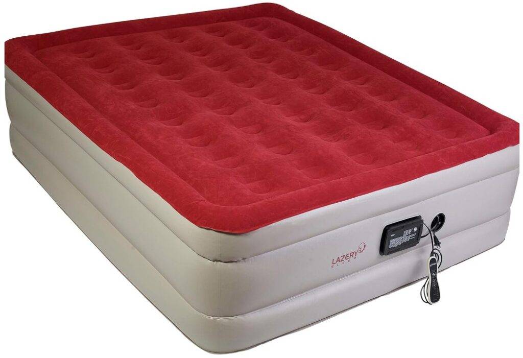 Lazery Sleep Air Mattress Airbed with Built-in Electric 7 Settings Remote LED Pump