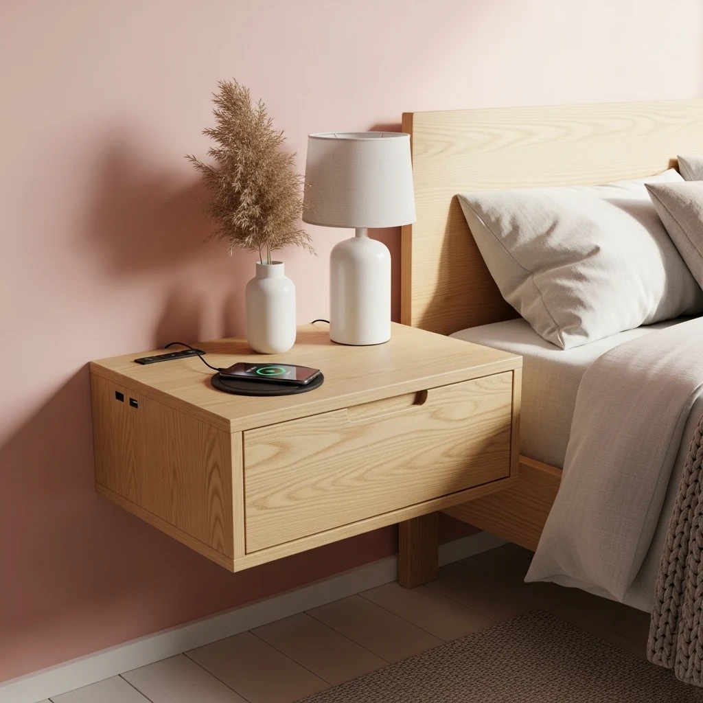 Floating Wall-Mounted Nightstands