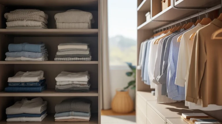 Folding vs Hanging Clothes What Saves More Space