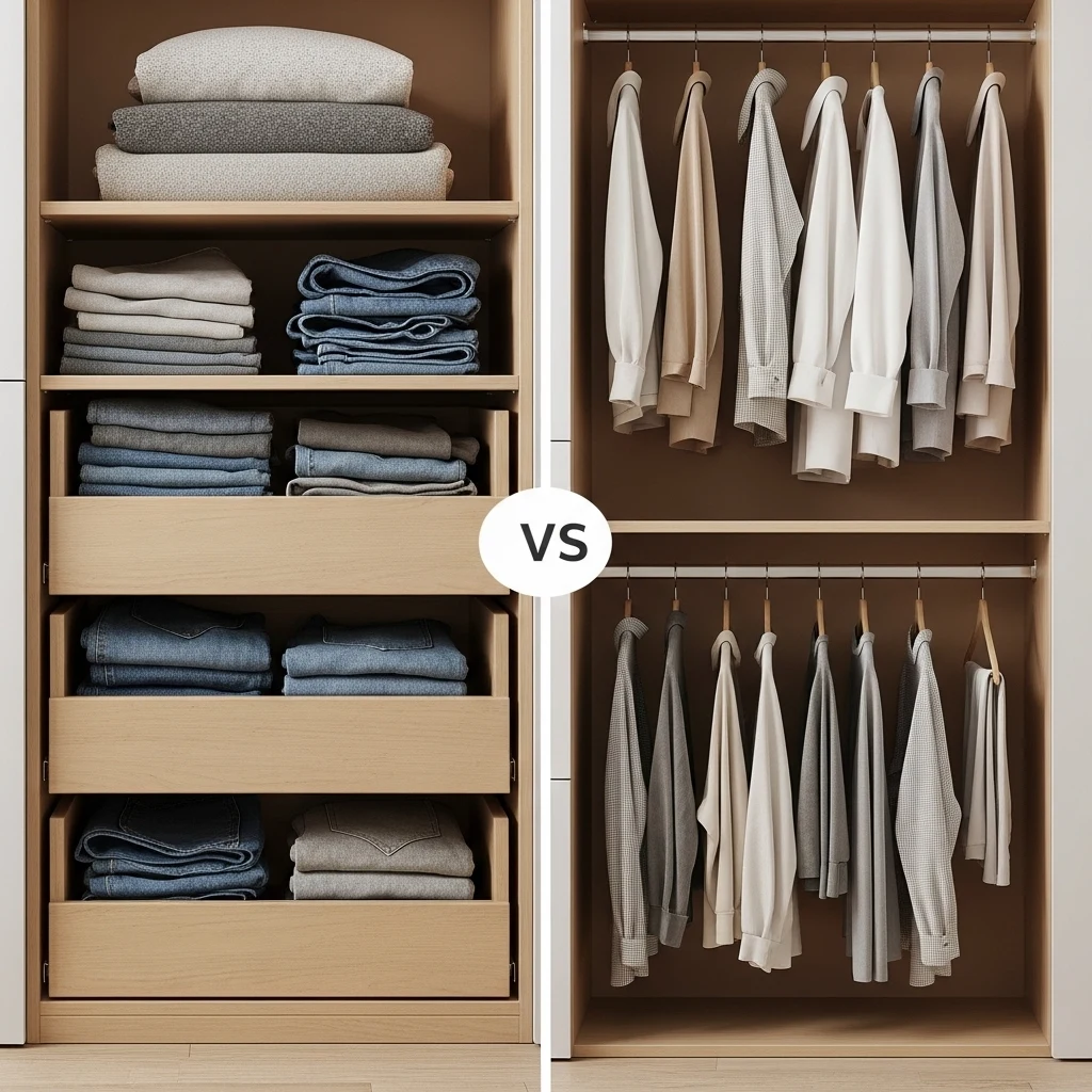 Folding vs Hanging – Which Actually Saves More Space
