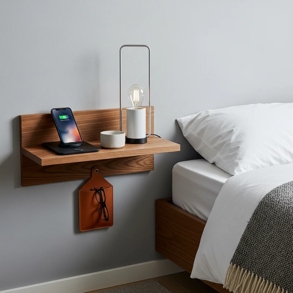 Minimalist Single-Shelf Nightstands