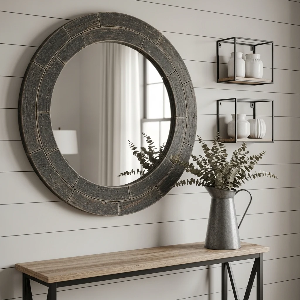 Mix Metal and Wood Decor Elements