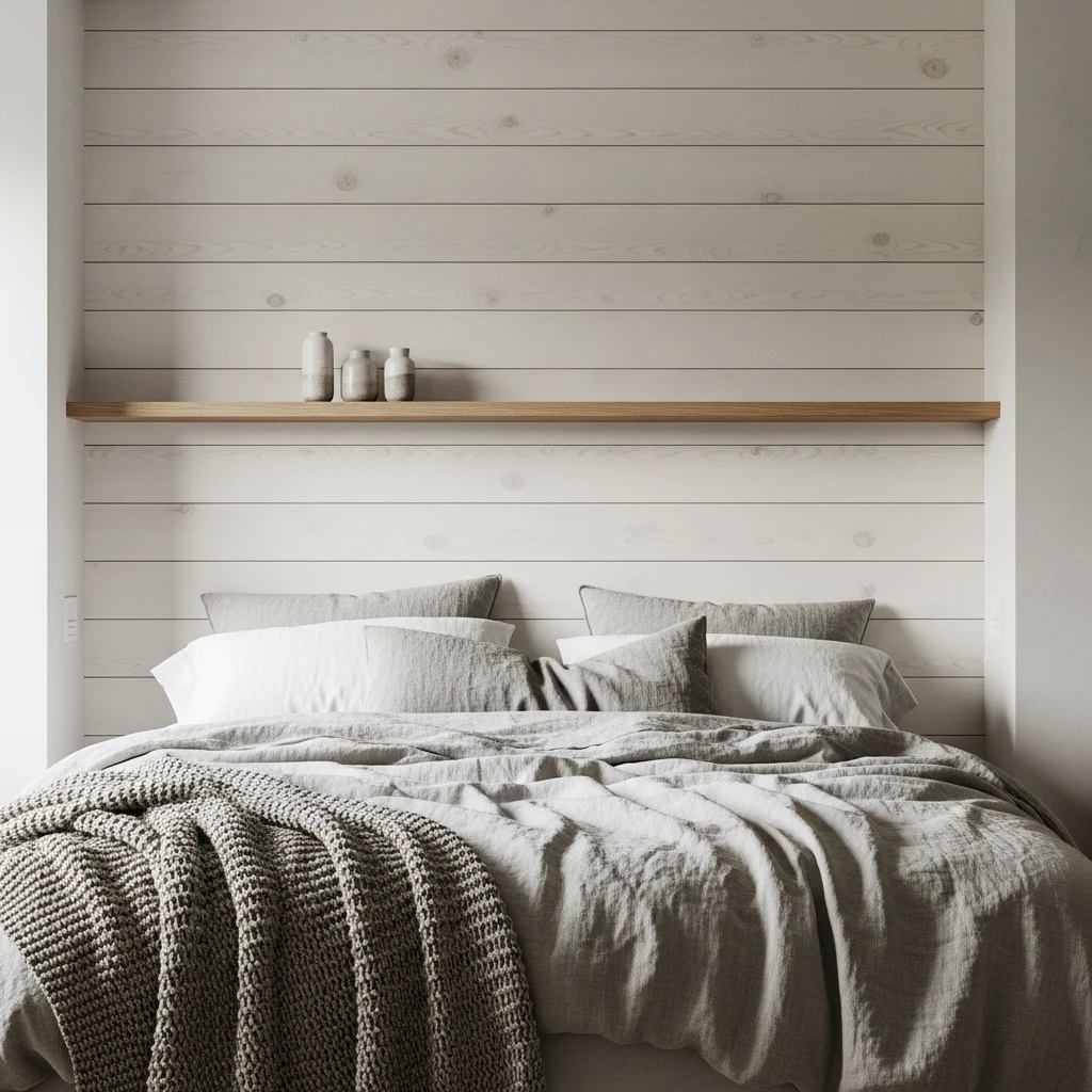 Try Shiplap or Wood Panel Accent Walls