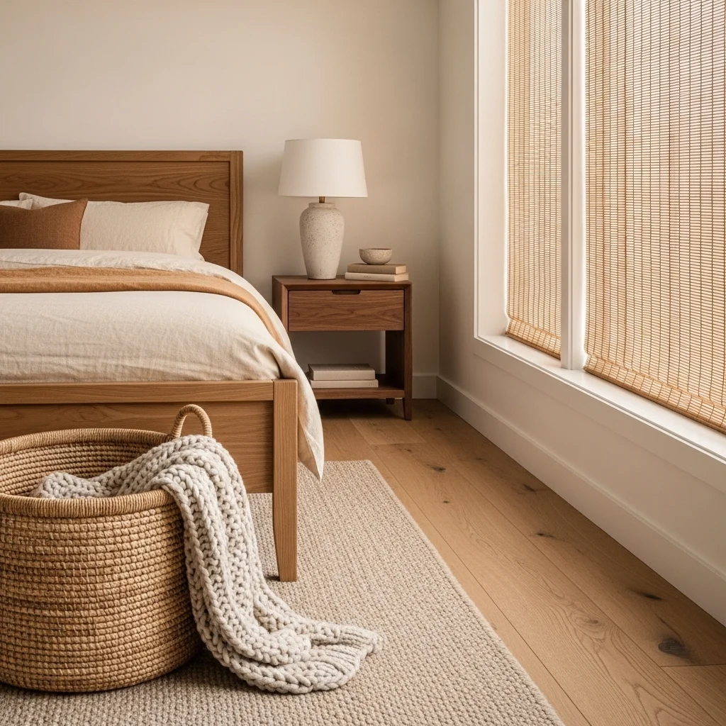 Use Natural Materials to Warm Up the Space