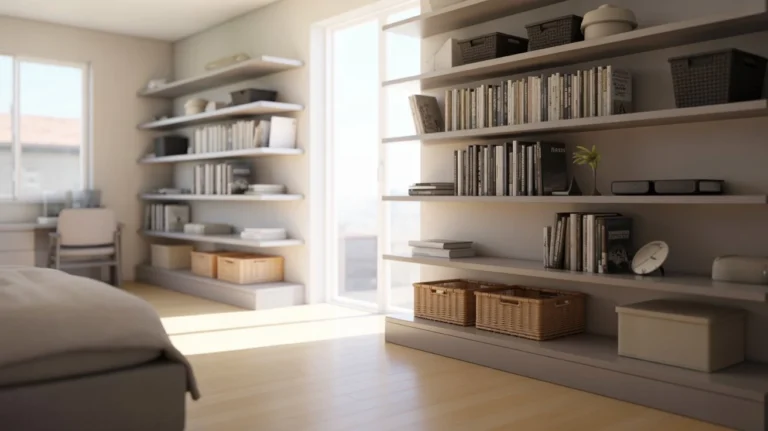 Wall Mounted Shelving for Bedroom Storage That Saves Space