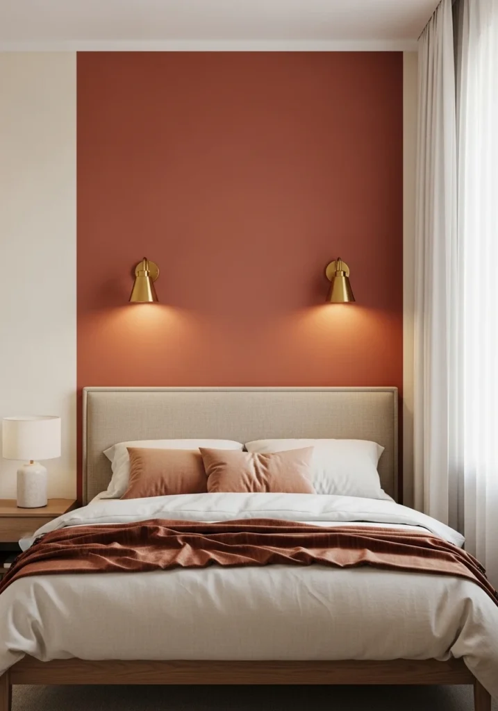 Popular Accent Wall Ideas Behind the Bed – Bold Paint Colors