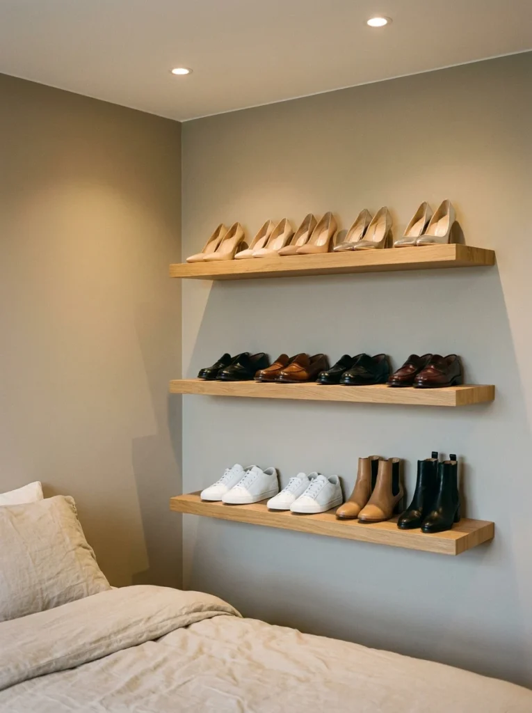 Floating Shoe Shelves