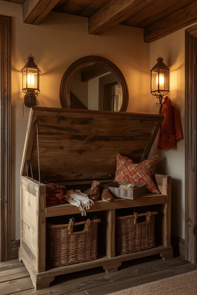 Hallway Benches With Under-Seat Storage