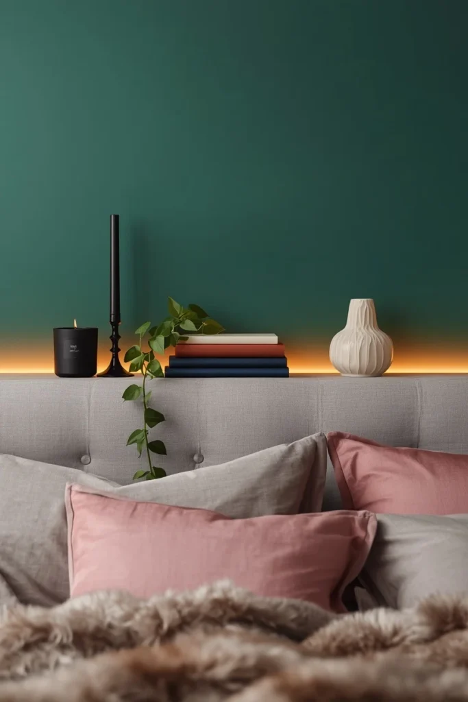 How to Style Your Storage Headboard Shelves