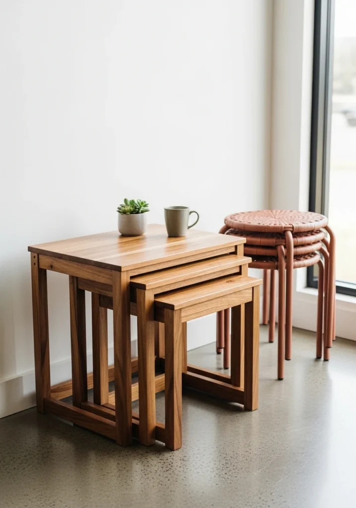 Nesting Tables and Stackable Furniture: Flexibility on Demand