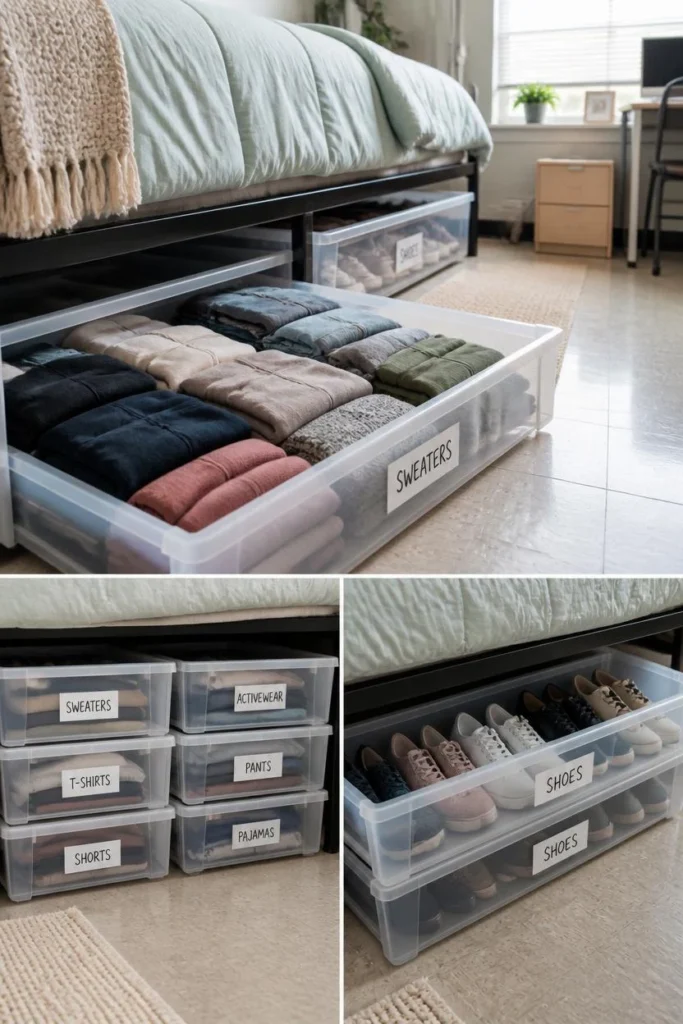 Smart ways to organize what goes under there