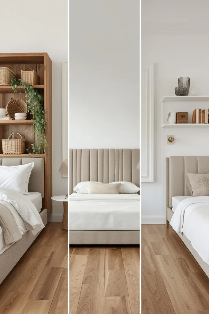 Types of Headboards with Storage Shelves