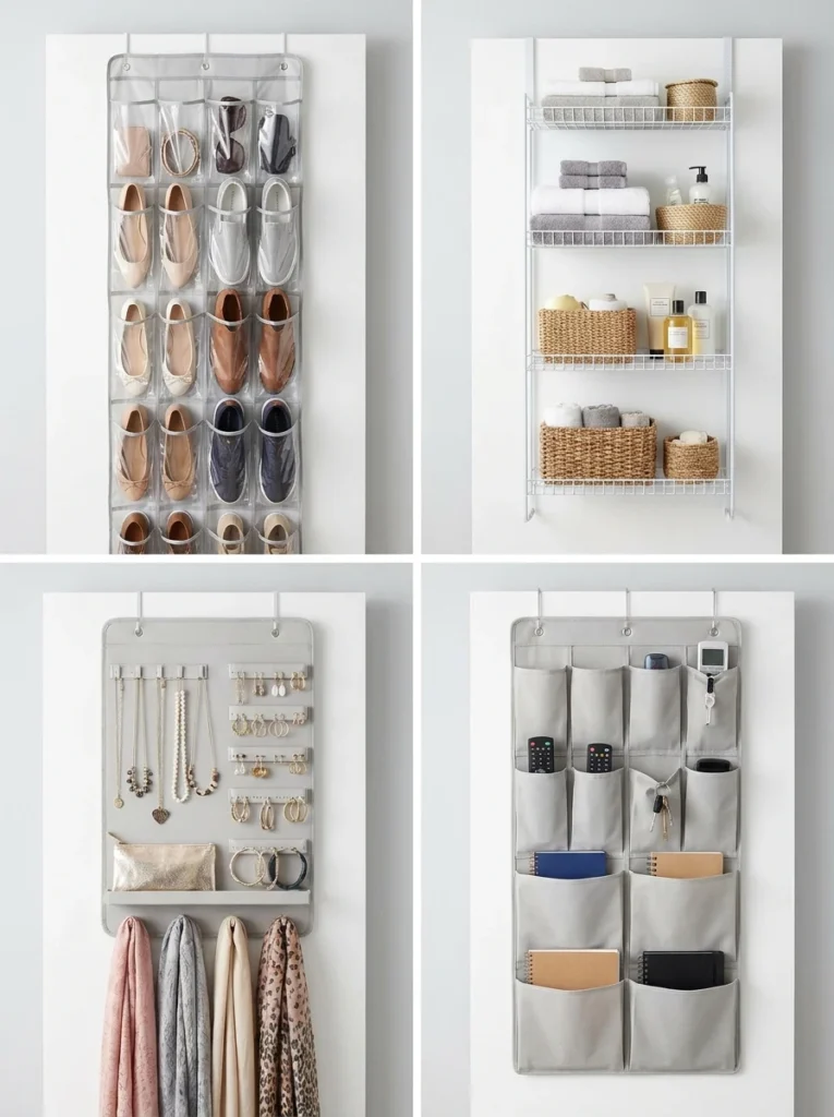 Types of Over the Door Storage Racks Built for Bedrooms