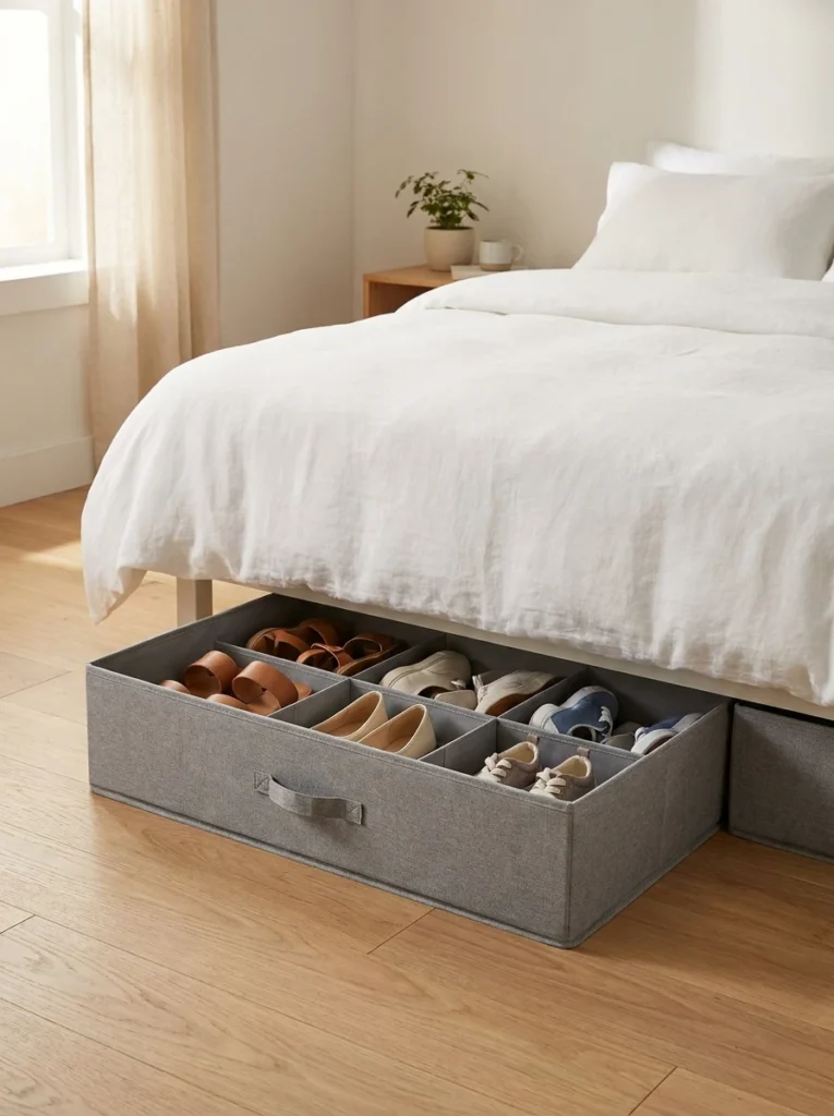 Under-Bed Shoe Storage