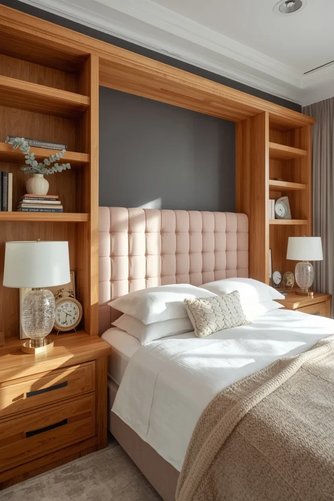 Why a Headboard with Storage Shelves Changes Everything