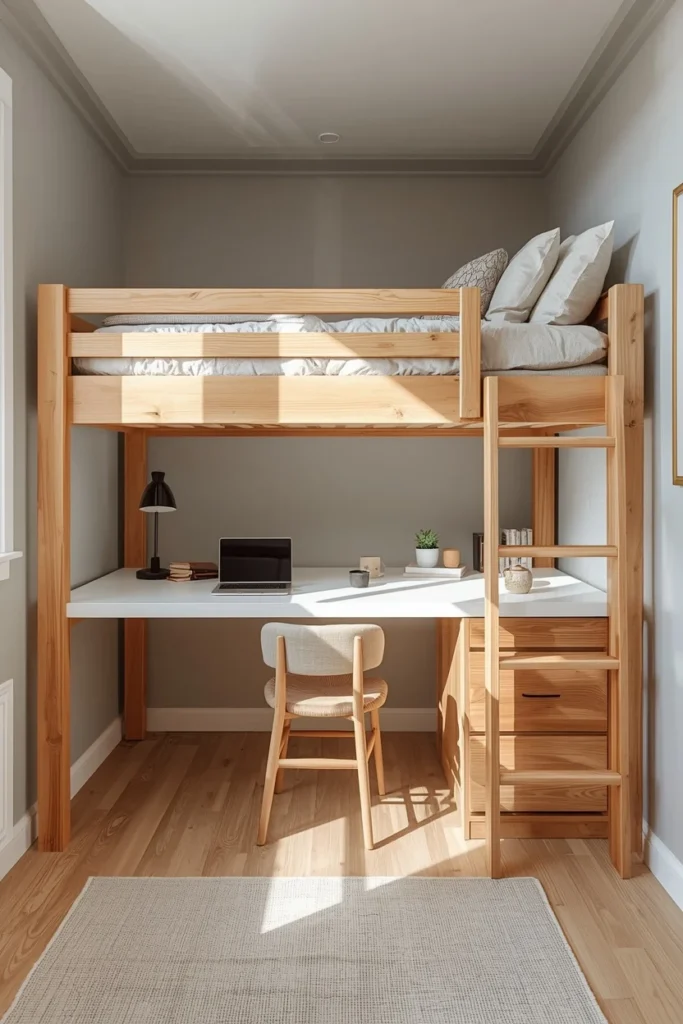 Why a Loft Bed with Desk Makes Perfect Sense for Small Bedrooms